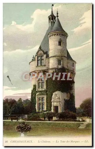 Cartes postales Chateau de Chenonceaux Tour des Marques