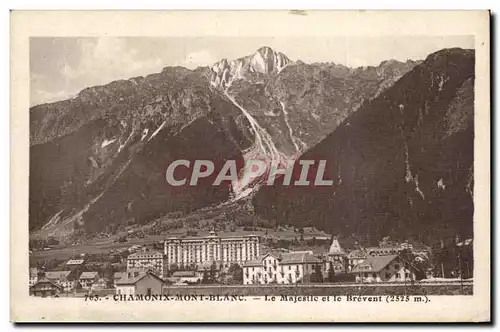 Cartes postales Chamonix Mont Blanc Le majestic et le Brevent