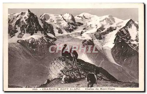 Cartes postales Chamonix Mont Blanc Chaine du mont Blanc