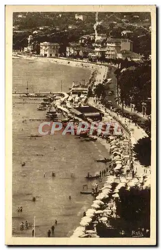 Cartes postales Juan les Pins Vue aerienne de la plage