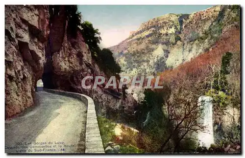 Ansichtskarte AK Les gorges du loup Cascade des demoiselles et la route Ligne du Sud France