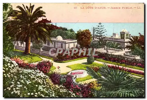 Cartes postales Cote d&#39azur Jardin public