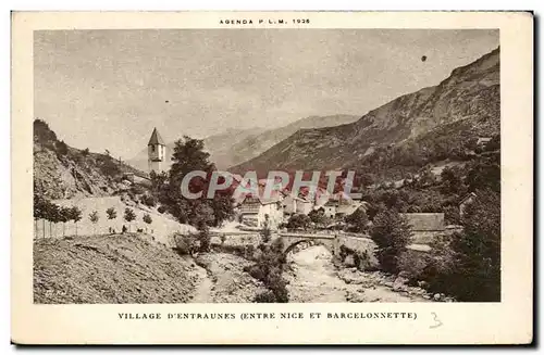 Cartes postales Village d&#39Entraunes entre Nice et Barcelonnette