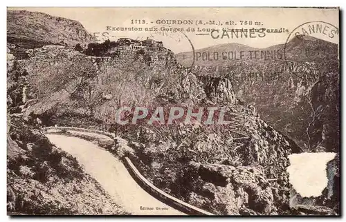 Cartes postales Gourdon Excursion aux gorges du loup Chemin du paradis