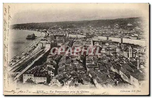 Cartes postales Nice Vue panoramique prise du chateau