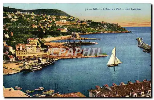 Cartes postales Nice Entree du port Baie Lympia