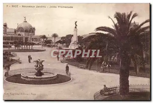 Ansichtskarte AK Nice Nouveaux jardins Jetee promenade