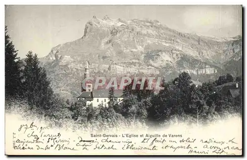 Cartes postales Saint Gervais L&#39eglise et aiguille de Varens