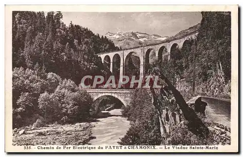 Ansichtskarte AK Chemin de fer electrique du Fayet a Chamonix le viaduc Sainte Marie