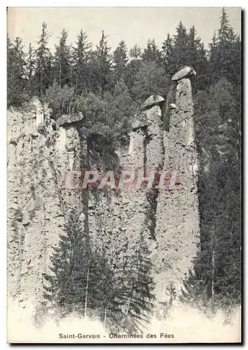 Cartes postales Saint Gervais Cheminees des fees