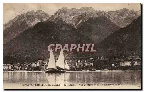 Cartes postales Saint Gingolph Lac leman Vue generale et le Grammont