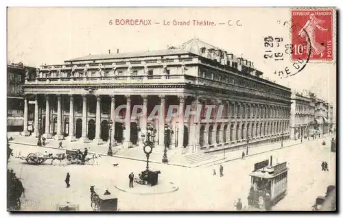 Cartes postales Bordeaux Le grand theatre