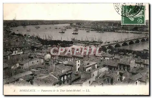 Cartes postales Bordeaux Panorama de la Tour Saint Michel