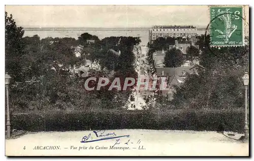 Cartes postales Arcachon Vue prise du casino mauresque