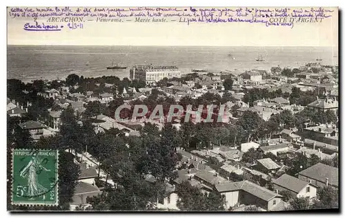 Ansichtskarte AK Arcachon panorama Maree haute