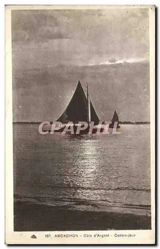 Cartes postales Arcachon Cote d&#39argent Contre jour