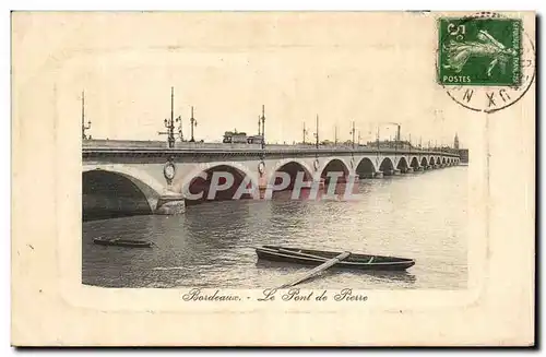 Cartes postales Bordeaux Le pont de pierre