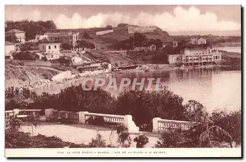 Cartes postales Bandol Vue prise de la plage a 16 heures