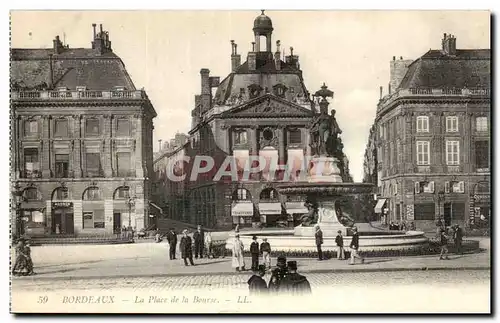 Cartes postales Bordeaux La place de la Bourse