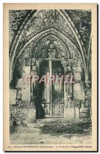 Ansichtskarte AK Abbaye d&#39Abondance La porte de la vierge