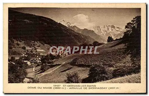 Cartes postales St Gervais les Bains Dome du Miage Aiguille de Bionnassay