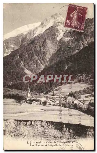 Cartes postales Vallee de Chamonix Les Houches et l&#39aiguille du Gouter