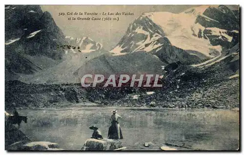 Ansichtskarte AK Col de la Vanoise le lac des vaches et la grande casse