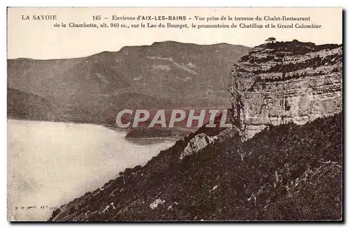 Ansichtskarte AK Environs d&#39Aix les Bains Vue prise de la terrasse du Chalet restaurant de la chambotte