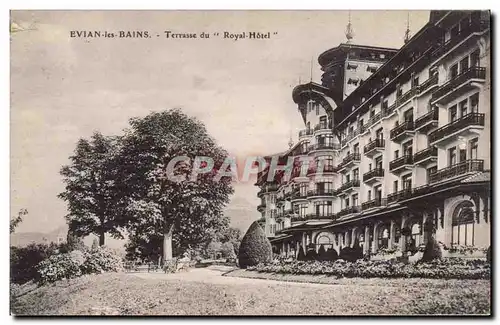 Cartes postales Evian les Bains Terrasse du Royal Hotel