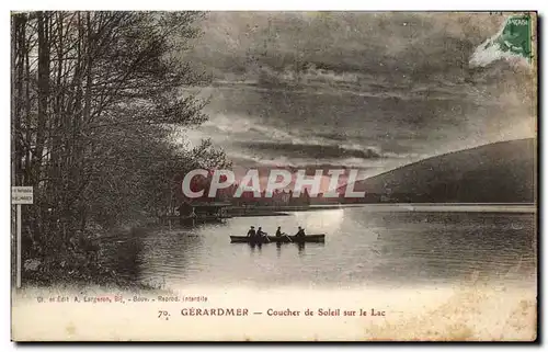 Cartes postales Gerardmer Coucher de soleil sur le lac