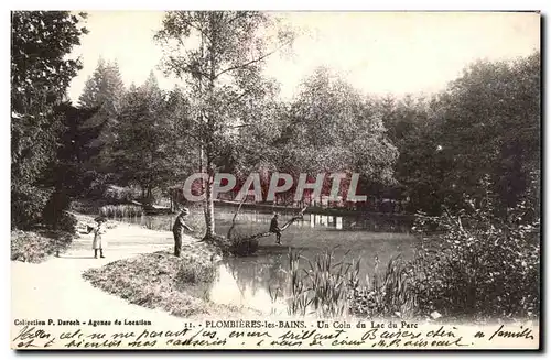 Cartes postales Plombieres les Bains Un coin du lac du parc