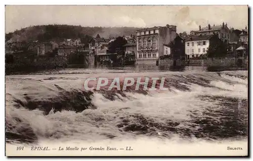 Cartes postales Epinal La Moselle par grande eaux