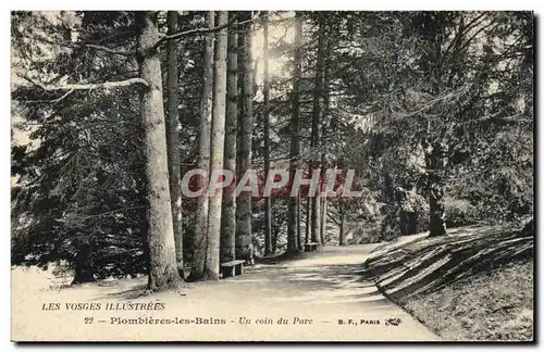 Cartes postales Plombieres les Bains Un coin du parc