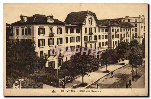 Cartes postales Vittel Hotel des sources