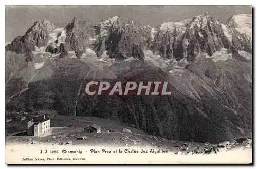 Cartes postales Chamonix Plan Praz et la chaine des Aiguilles