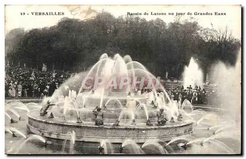 Ansichtskarte AK Versailles Bassin de Latone un jour de grandes eaux