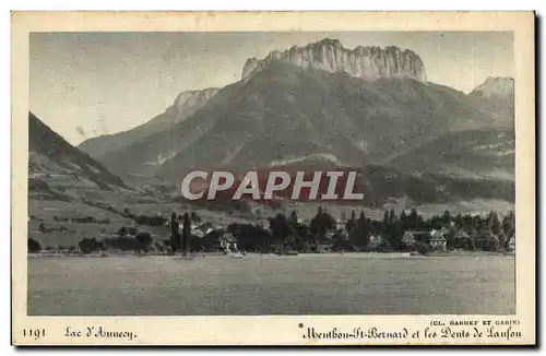 Cartes postales Lac d&#39Annecy Menthon St Bernard et les dents de Lanfon