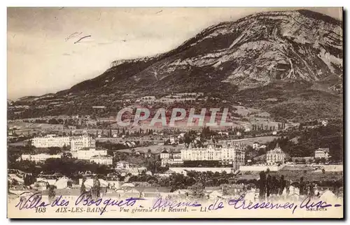 Cartes postales Aix les Bains Vue generale et le Revard