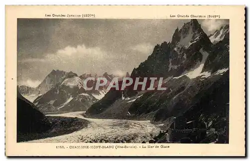 Cartes postales Chamonix Mont Blanc La mer de glace