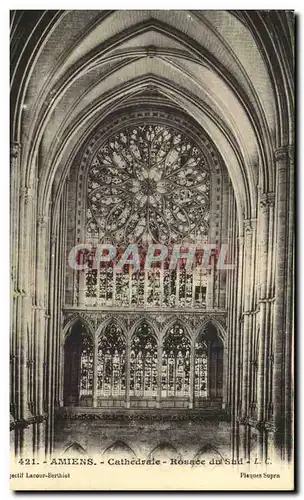 Cartes postales Amiens Cathedrale Rosace du sud