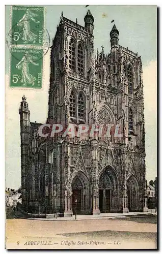 Cartes postales Abbeville Eglise Saint Vulfran