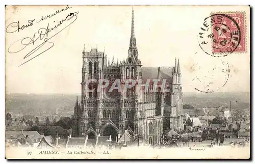 Cartes postales Amiens la cathedrale