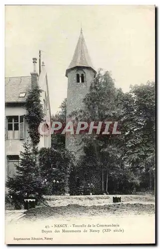 Cartes postales Nancy Tourelle de la Commanderie Doyen des monuments de Nancy