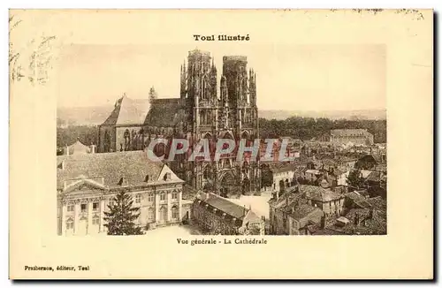 Cartes postales Toul Vue generale La cathedrale