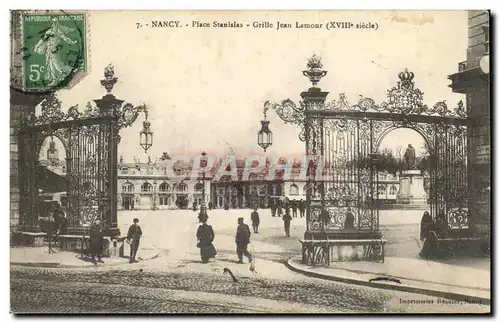 Cartes postales Nancy Grilles de la place Stanislas Jean Lamour