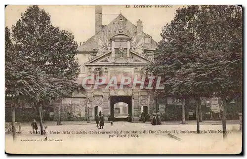 Cartes postales Nancy Porte de la citadelle Statue du duc Ahrles III