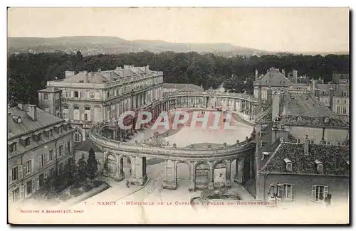 Cartes postales Nancy Hemicycle de la carriere Palais du gouvernement