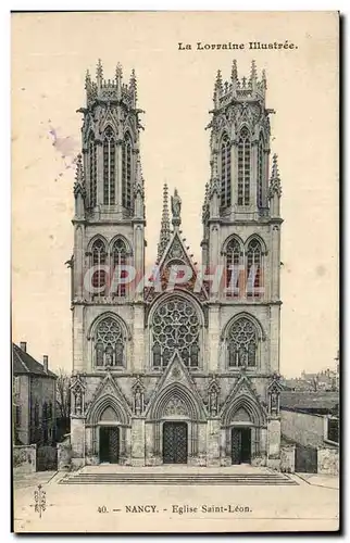 Cartes postales Nancy Eglise Saint leon