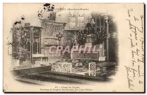 Cartes postales Blenod les Toul Choeur de l&#39eglise Tombeau de Hugueres des Hazards par Ligier Richier