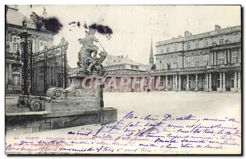 Ansichtskarte AK Nancy Hemicycle de la Carriere Palais du gouvernement